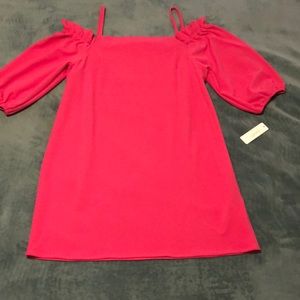 Off-Shoulder NWT Hot Pink Dress 16